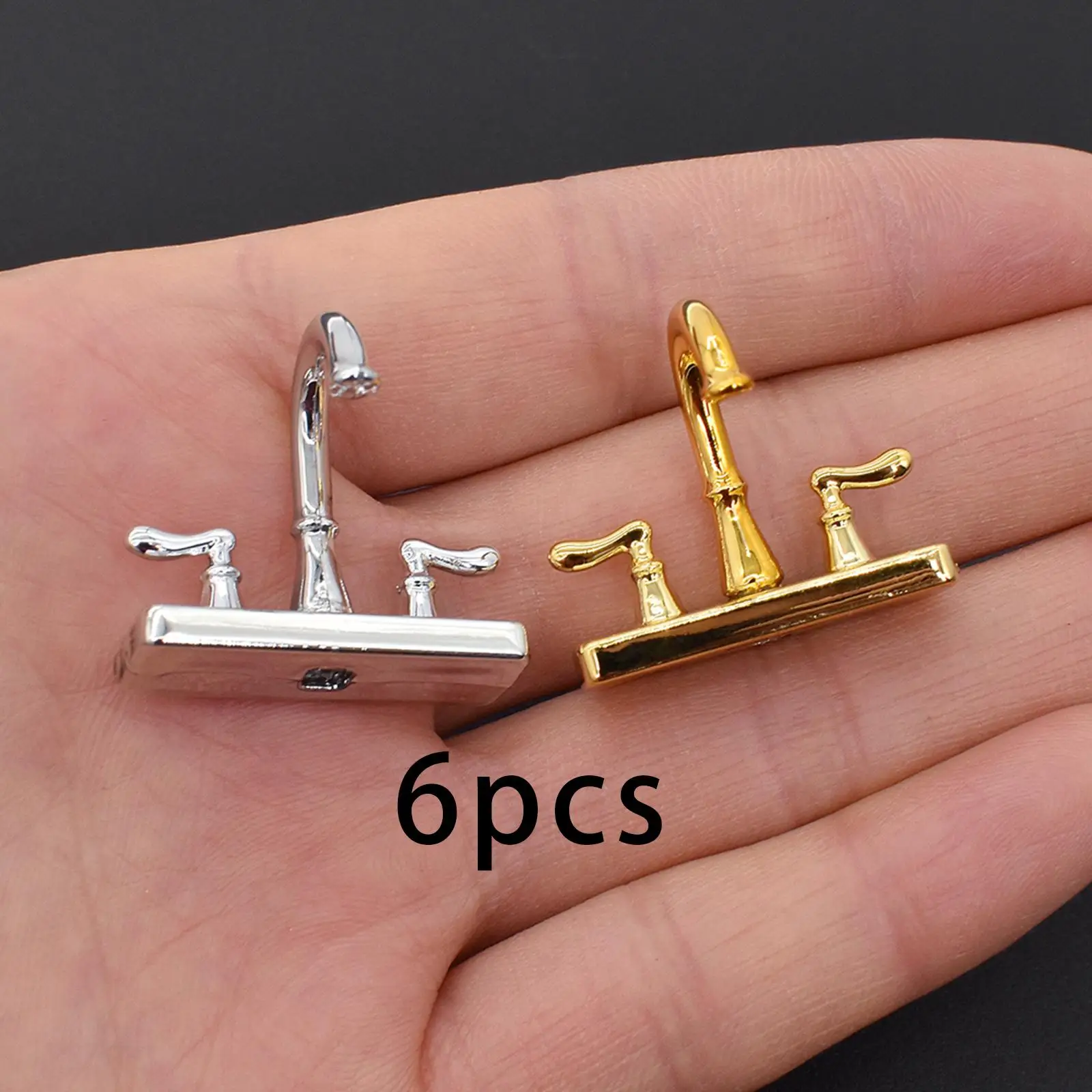 6Pcs Double Opener Faucet Model Toys Play House Toy for Accessories Toddlers
6Pcs Double Opener Faucet Model Toys Play House Toy for Accessories Toddlers