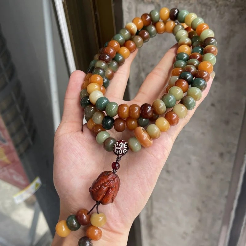 Bead Bracelet 12mm 108 Beads Style Multi-Treasure Fortune Bodhi Root Buddha
Bead Bracelet 12mm 108 Beads Style Multi-Treasure Fortune Bodhi Root Buddha