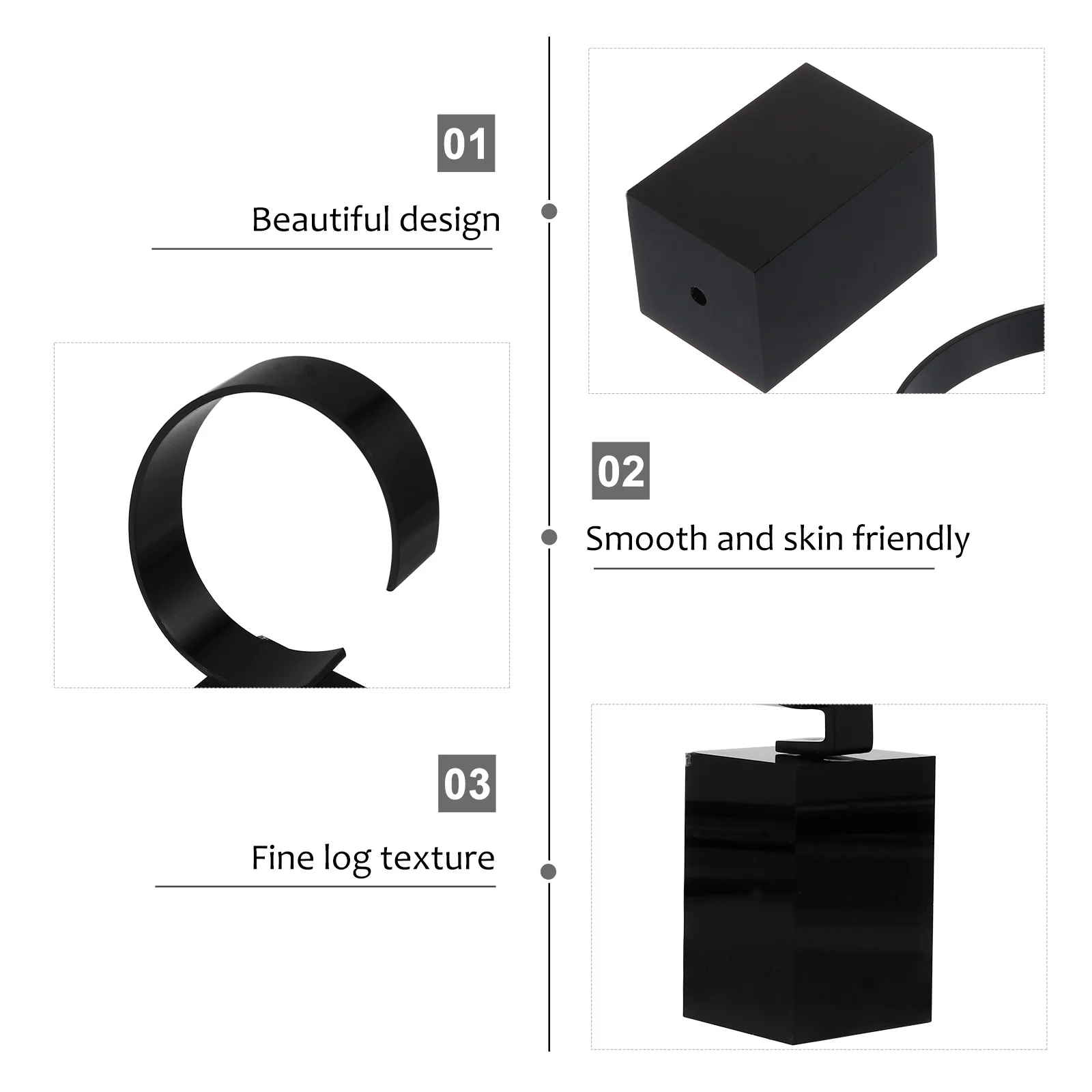 1pc C-Shaped Watch Display Stand Black Acrylic Wrist Watch Rack Jewelry Display Tool Smooth Tactile Visual High Quality Artistic
1pc C-Shaped Watch Display Stand Black Acrylic Wrist Watch Rack Jewelry Display Tool Smooth Tactile Visual High Quality Artistic
