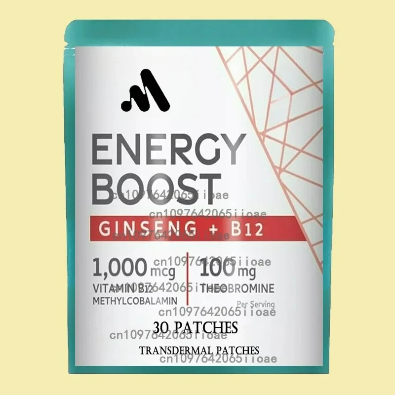 30 пластырей Energy Boost Transdermal Самоклеящиеся пластыри с витамином B12 
30 пластырей Energy Boost Transdermal Самоклеящиеся пластыри с витамином B12