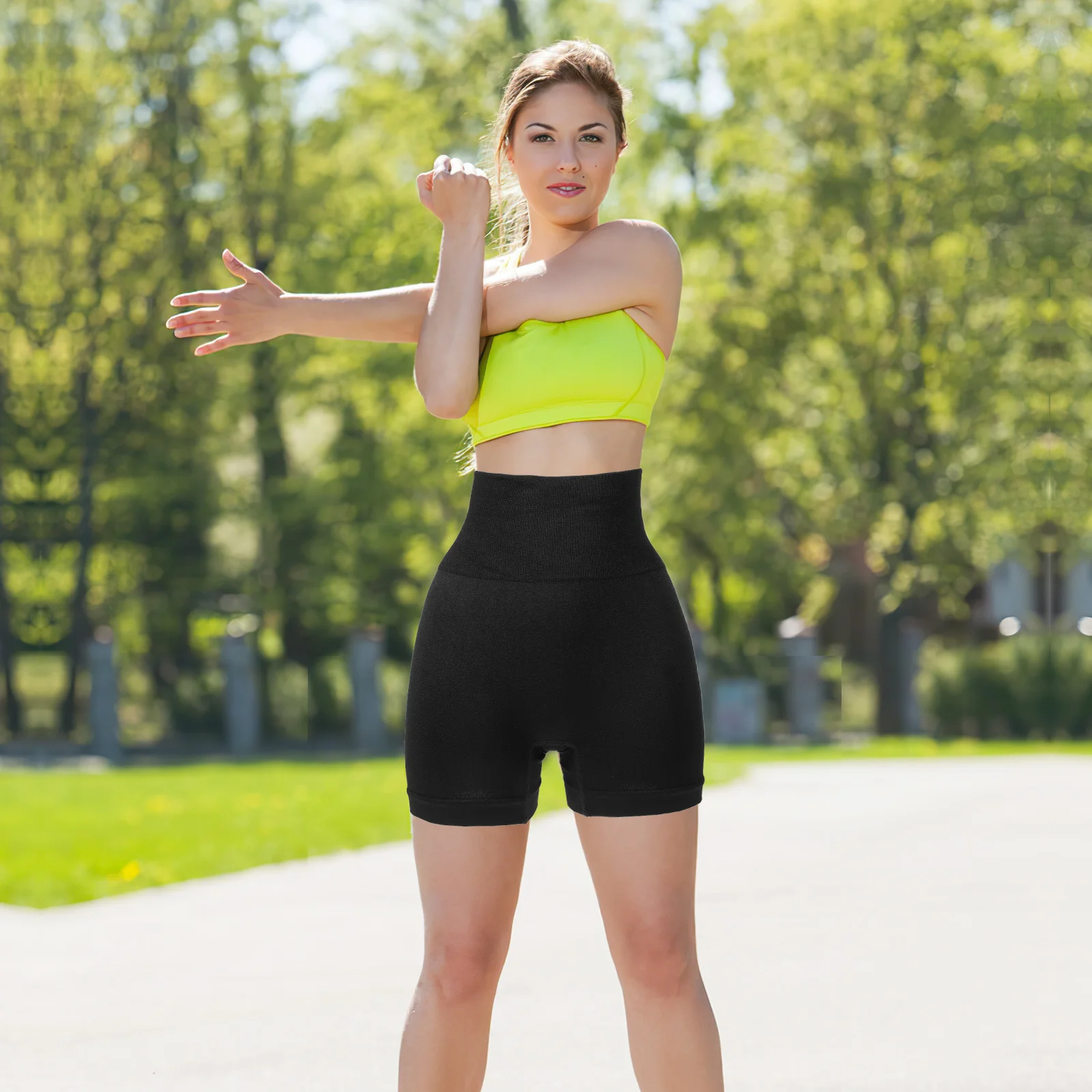 2Pairs Yoga Shorts High Waisted Stretchy Sport Shorts Comfort Breathable Gym Workout Legging Fitness M
2Pairs Yoga Shorts High Waisted Stretchy Sport Shorts Comfort Breathable Gym Workout Legging Fitness M