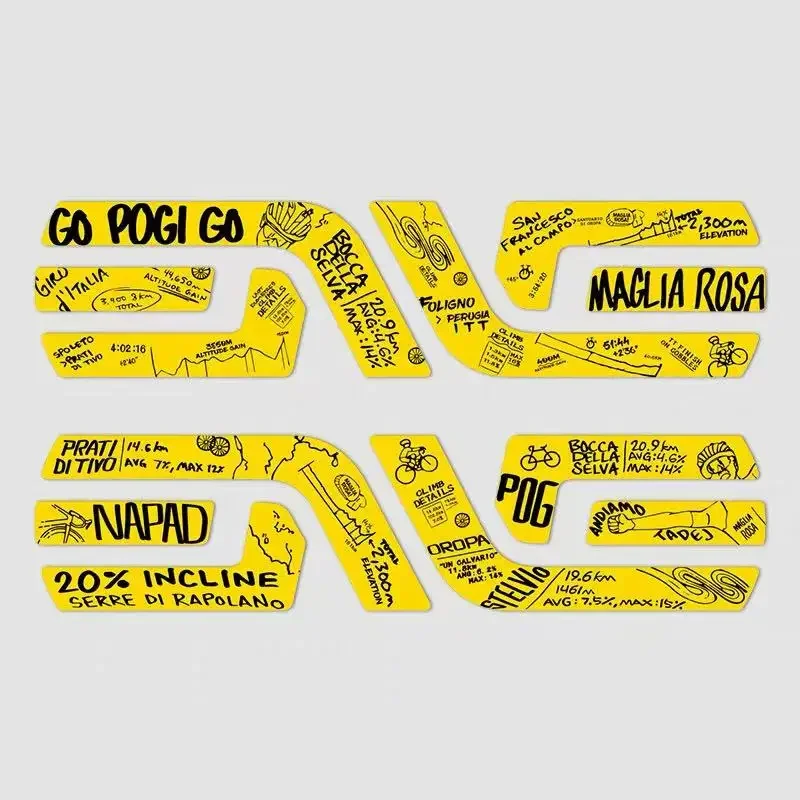 2PCS Bicycle Stickers for Tour de France Road Bike Stickers ENVE Pogacha Bicycle Crossbeam Front Fork Small Accessories Stickers
2PCS Bicycle Stickers for Tour de France Road Bike Stickers ENVE Pogacha Bicycle Crossbeam Front Fork Small Accessories Stickers