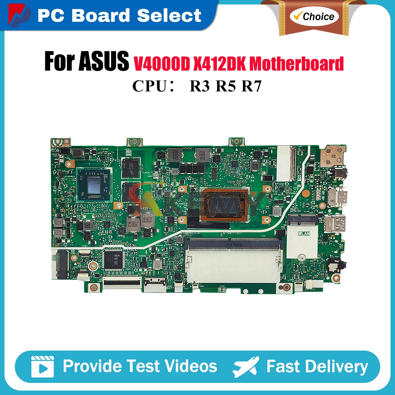 X412DK Laptop Motherboard For ASUS VivoBook X412DK X412D V4000d Notebook Mainboard With R3 R5 R7 CPU 100% tests OK fast shipping
X412DK Laptop Motherboard For ASUS VivoBook X412DK X412D V4000d Notebook Mainboard With R3 R5 R7 CPU 100% tests OK fast shipping