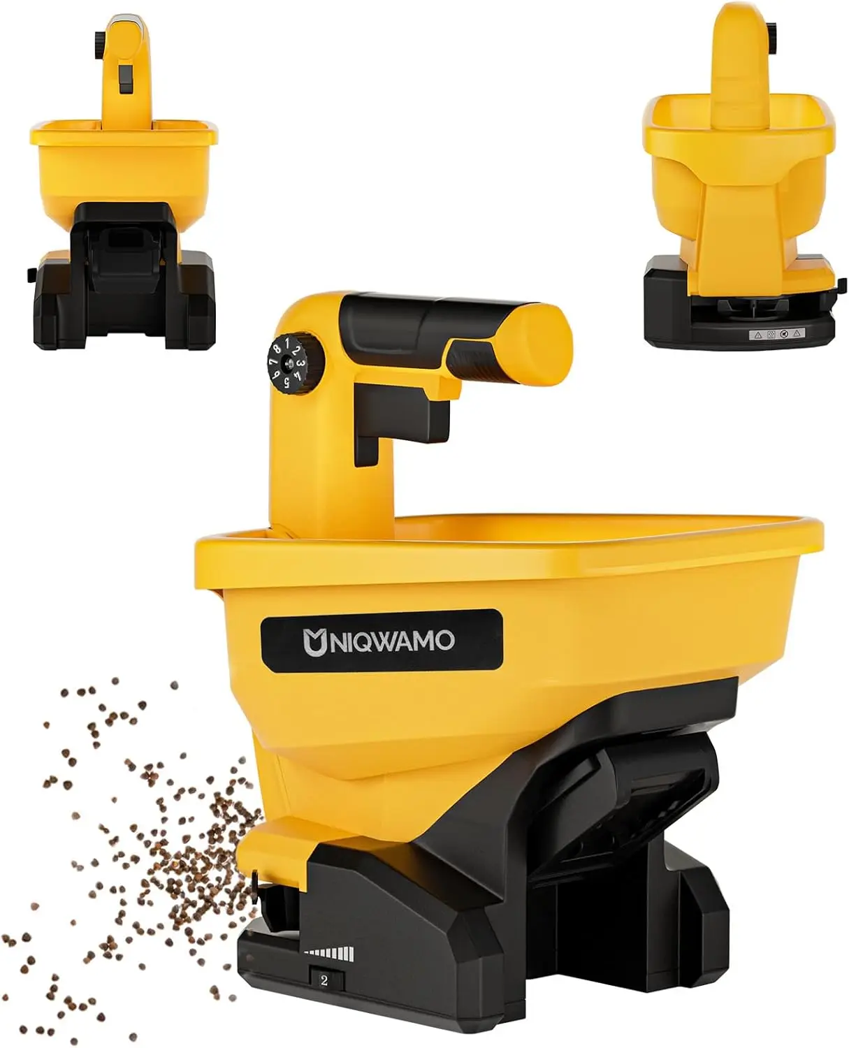 Ручной распределитель удобрений для аккумуляторов Dewalt 20В/60В, всесезонное использование с семенами травы и противогололедной солью
Ручной распределитель удобрений для аккумуляторов Dewalt 20В/60В, всесезонное использование с семенами травы и противогололедной солью