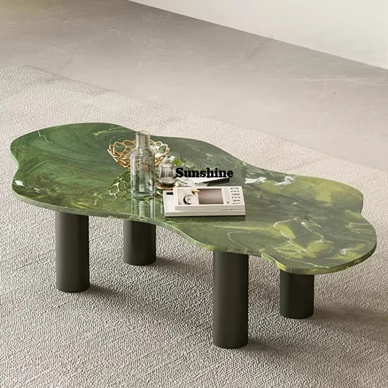 Кофейный столик из натурального камня цвета авокадо, в стиле лёгкой роскоши, итальянский минимализм, ретро.
Кофейный столик из натурального камня цвета авокадо, в стиле лёгкой роскоши, итальянский минимализм, ретро.