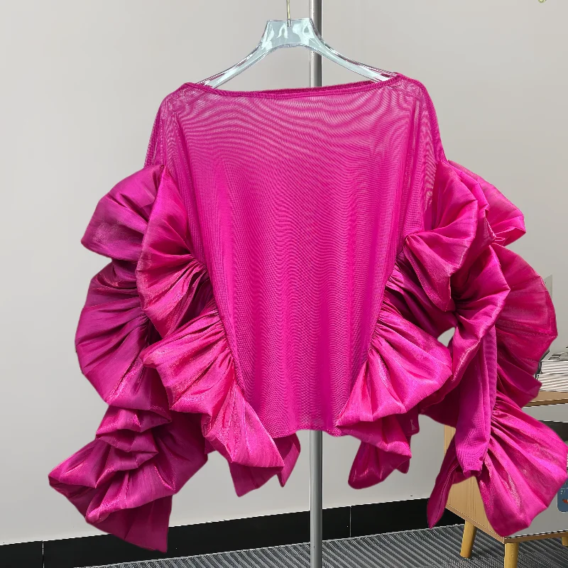 2025,New,European,Clothes,Loose,Blouse,Fashion,Sexy,O-Neck,Ruffles,Vintage,Three-dimensional flowers,Women,Long Sleeve,Tops,4128
2025,New,European,Clothes,Loose,Blouse,Fashion,Sexy,O-Neck,Ruffles,Vintage,Three-dimensional flowers,Women,Long Sleeve,Tops,4128