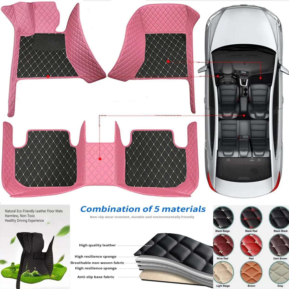 Custom Car Floor Mats For BMW 3er F30 G20 2013-2025 3GT Gran Turismo F34 Carpets Coche Accessories Waterproof Leather Liners
Custom Car Floor Mats For BMW 3er F30 G20 2013-2025 3GT Gran Turismo F34 Carpets Coche Accessories Waterproof Leather Liners