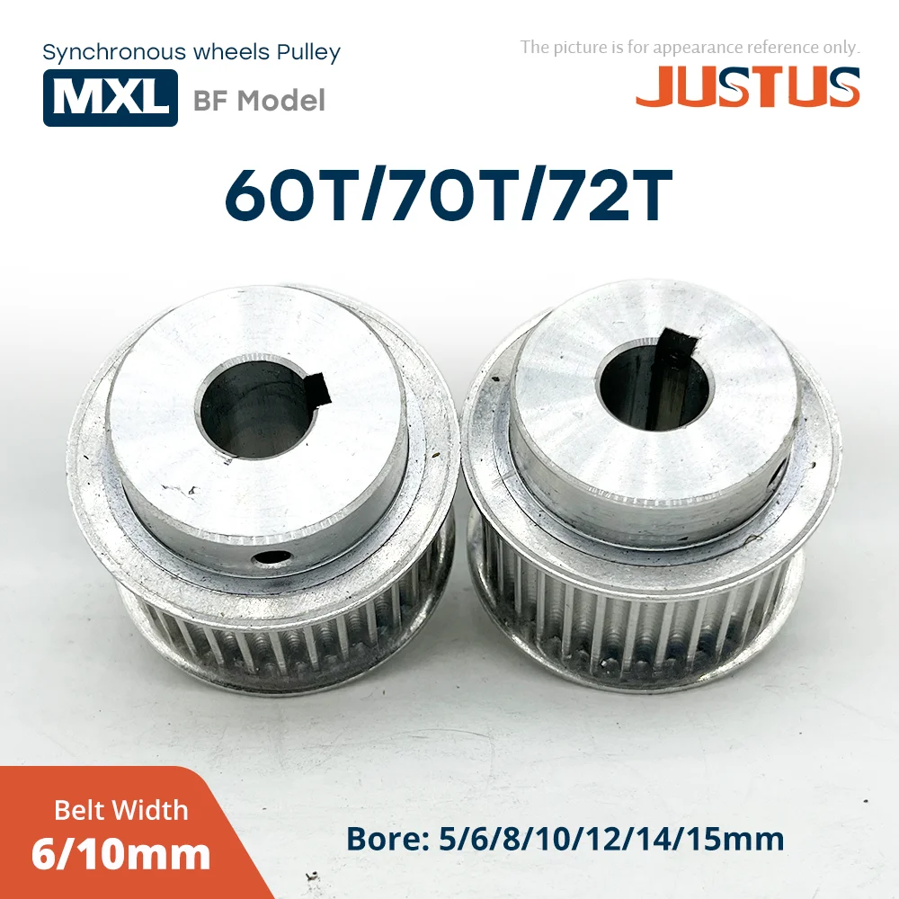 60T/70T/72Teeth MXL Trapezoidal tooth Timing Pulley Bore 5/6/8/10/12/14/15mm for 6/10mm Width Belt Used In Linear Pulley
60T/70T/72Teeth MXL Trapezoidal tooth Timing Pulley Bore 5/6/8/10/12/14/15mm for 6/10mm Width Belt Used In Linear Pulley