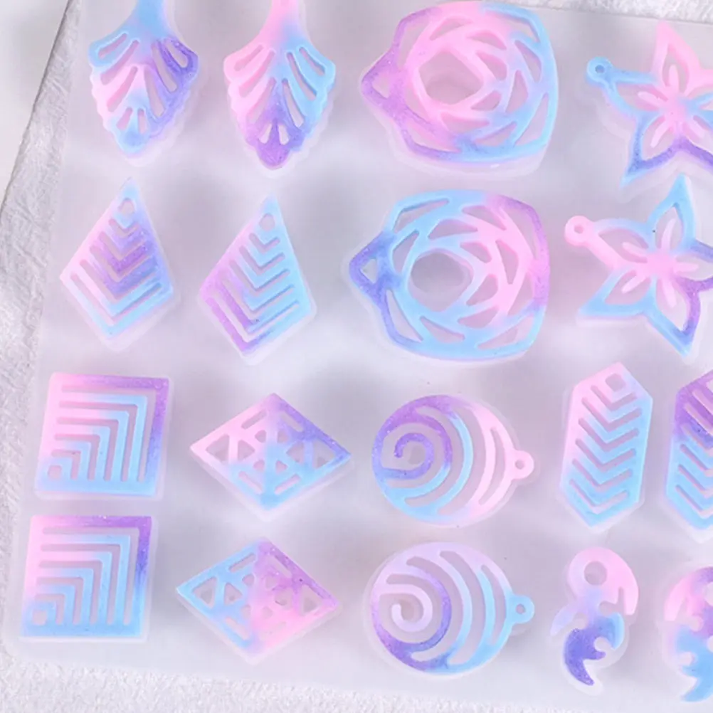 2pcs Earring Pendant Mold Hanging Silicone Die Nonstick Simple DIY Crystal Epoxy Molds Jewelry Accessories H made Gifts
2pcs Earring Pendant Mold Hanging Silicone Die Nonstick Simple DIY Crystal Epoxy Molds Jewelry Accessories H made Gifts