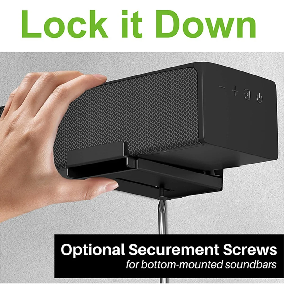 EEB-f2pcs Speaker Wall Mount Floating Rack for Home Theater,Extendable Arm Floating Hangers for LG Samsung Soundbar Speaker
EEB-f2pcs Speaker Wall Mount Floating Rack for Home Theater,Extendable Arm Floating Hangers for LG Samsung Soundbar Speaker
