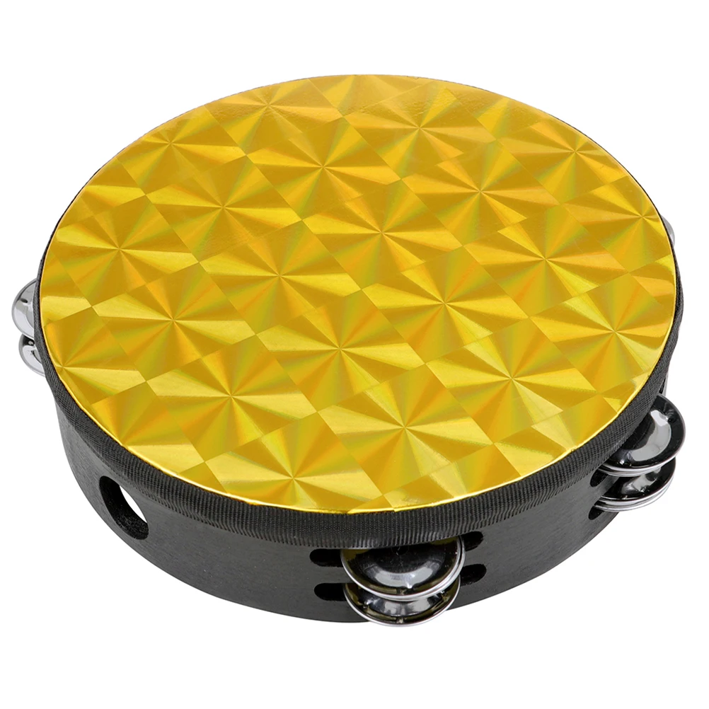 Kids Musical Instruments Toys Tambourine Golden Polyester Drum Head Percussion H Bell Drum Safe Material Durability
Kids Musical Instruments Toys Tambourine Golden Polyester Drum Head Percussion H Bell Drum Safe Material Durability