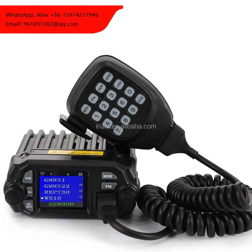 GMRS Mobile Radio QYT GS800D GMRS Repeater NOAA Mini Color Screen 15W 5W Two-Way Radio QYT KT-8900D GMRS Version Ham Radio
GMRS Mobile Radio QYT GS800D GMRS Repeater NOAA Mini Color Screen 15W 5W Two-Way Radio QYT KT-8900D GMRS Version Ham Radio