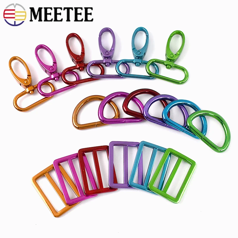 2/3Sets 20-38mm Metal Bag Buckle Dog Strap D Ring Swivel Lobster Clasp Pet Collar Tri-glide Slide Hook DIY Hardware Accessories
2/3Sets 20-38mm Metal Bag Buckle Dog Strap D Ring Swivel Lobster Clasp Pet Collar Tri-glide Slide Hook DIY Hardware Accessories