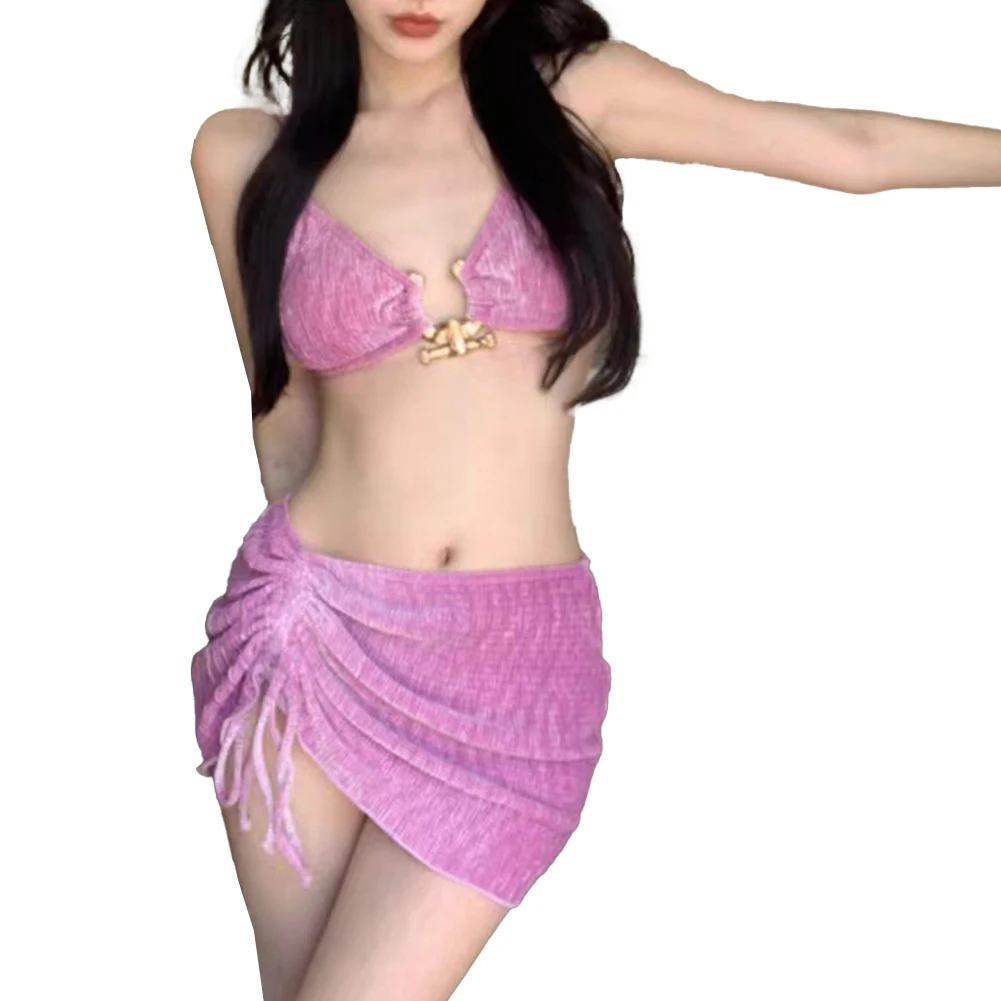 Summer Swimsuit Women's Sexy Bikini Set Holiday Style Sexy Split Swimsuit Cover Skirt Beach Women's Sexy Three Piece Set
Summer Swimsuit Women's Sexy Bikini Set Holiday Style Sexy Split Swimsuit Cover Skirt Beach Women's Sexy Three Piece Set