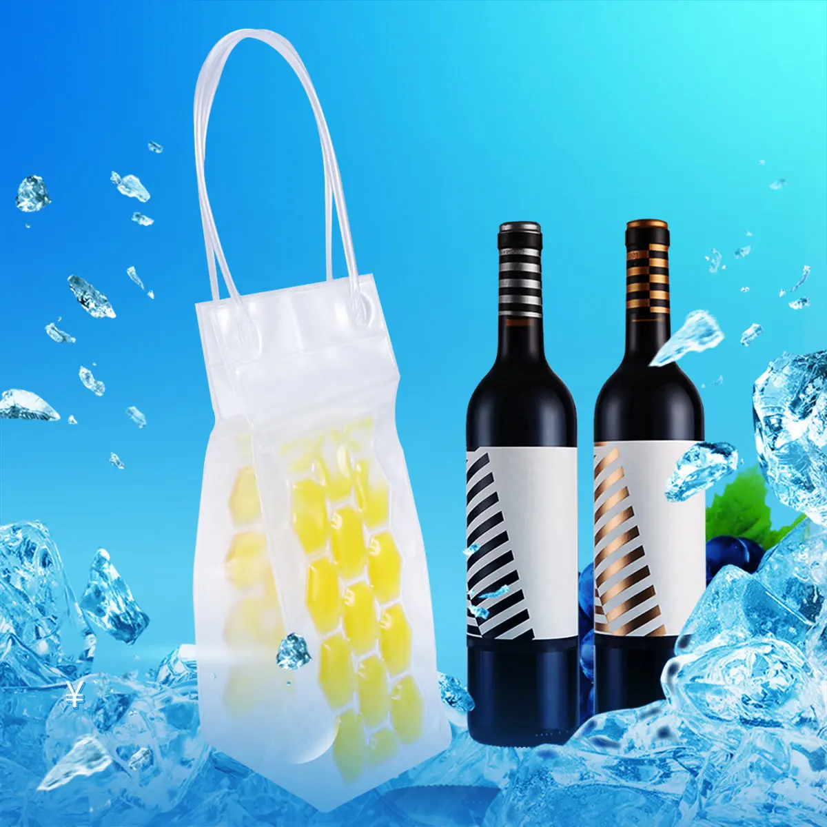 Wine Bottle Cooler Bag 750Ml Pvc Lightweight Reusable Cooling Gel Holder For Travel Eco Friendly Wine Chiller Bar Tool
Wine Bottle Cooler Bag 750Ml Pvc Lightweight Reusable Cooling Gel Holder For Travel Eco Friendly Wine Chiller Bar Tool