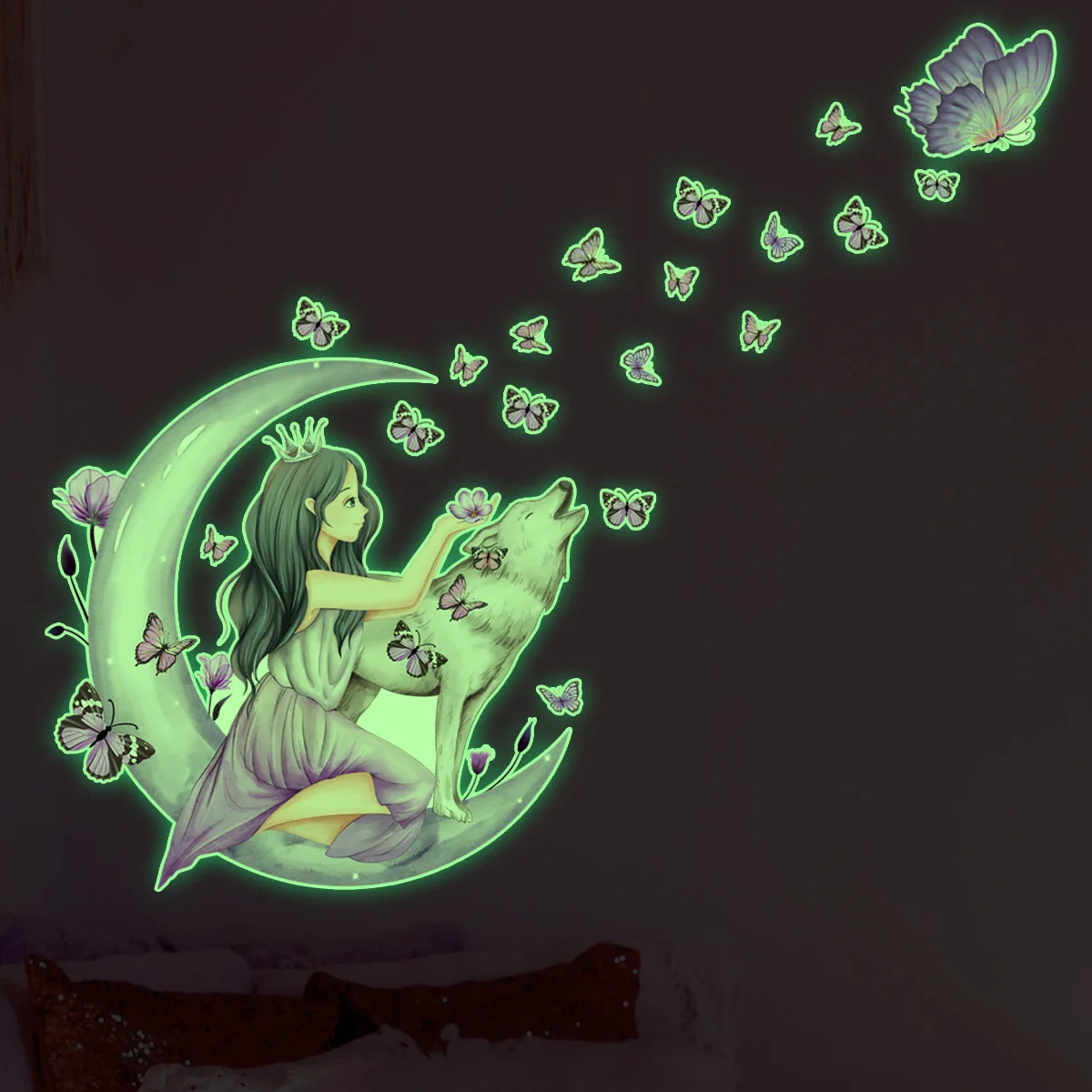 30*30cm Luminous Stickers Girl Moon Butterfly Wall Stickers Living Room Bedroom Study Dining Decorative Wall Stickers Ycg4049
30*30cm Luminous Stickers Girl Moon Butterfly Wall Stickers Living Room Bedroom Study Dining Decorative Wall Stickers Ycg4049