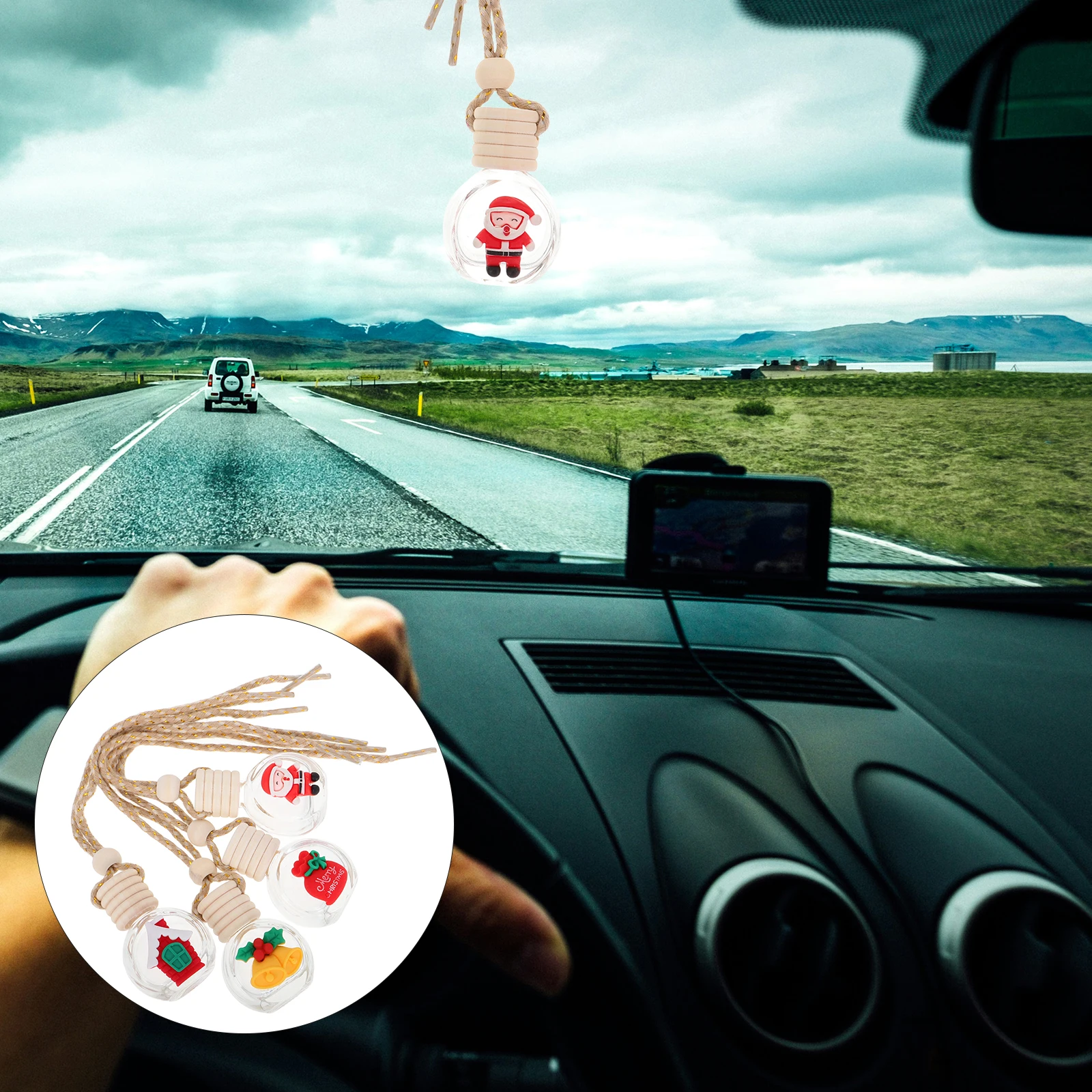 4 Pcs Car Aromatherapy Pendant Bottle Air Freshener Oil Hanging Scent Wooden Diffuser Fresheners
4 Pcs Car Aromatherapy Pendant Bottle Air Freshener Oil Hanging Scent Wooden Diffuser Fresheners