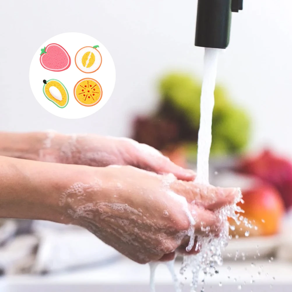 4 Pcs Sponge Cleaning Cloth Fruit Shaped Kitchen Dish Absorbent Non Stick Kitchen Scrubber Reusable Scrub Sponges
4 Pcs Sponge Cleaning Cloth Fruit Shaped Kitchen Dish Absorbent Non Stick Kitchen Scrubber Reusable Scrub Sponges