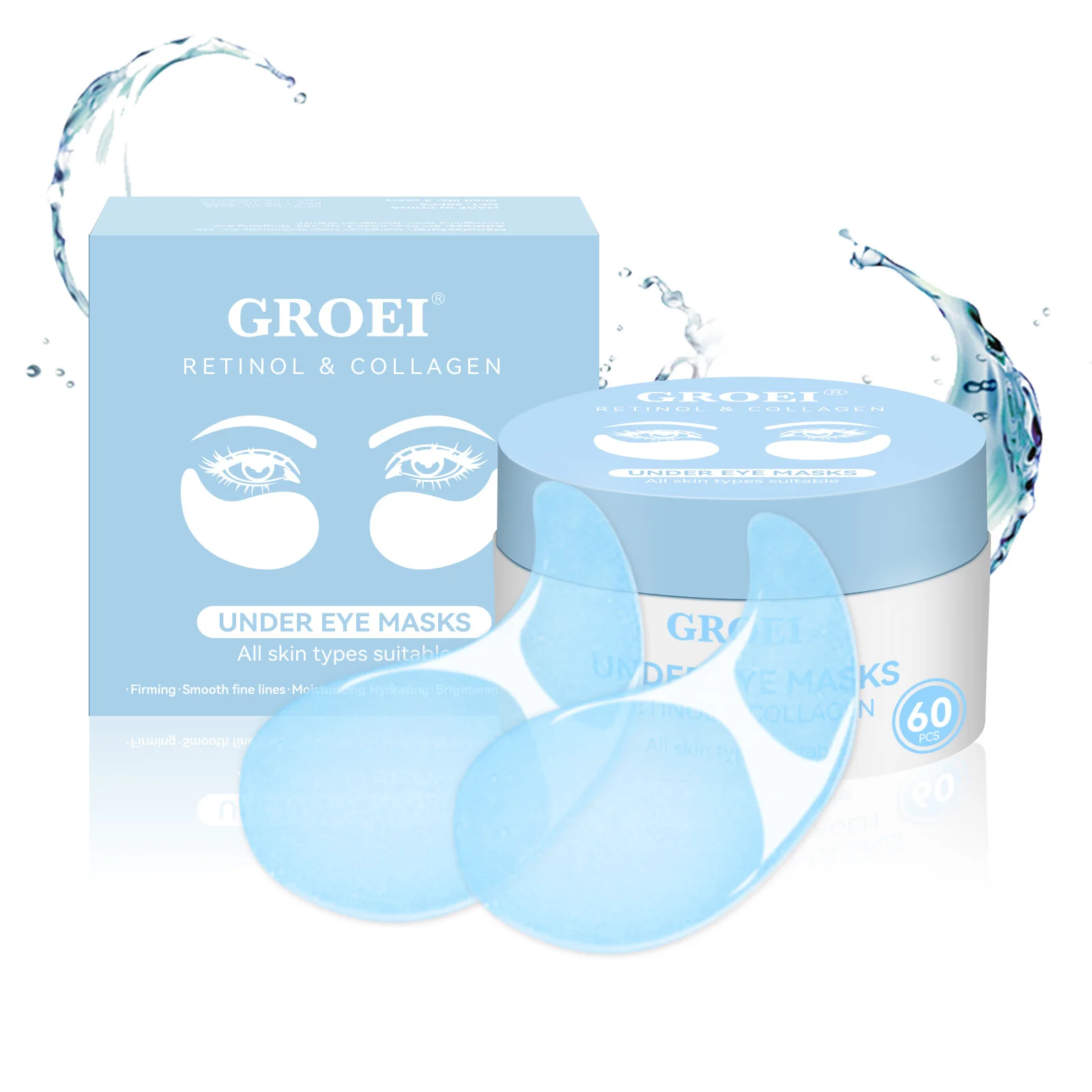60pcs/box Hyaluronic Acid Repair Eye Patches Improve Dark Circles Moisturizing Eye Mask Retinol Collagen Gel Mask Eye Skin Care
60pcs/box Hyaluronic Acid Repair Eye Patches Improve Dark Circles Moisturizing Eye Mask Retinol Collagen Gel Mask Eye Skin Care