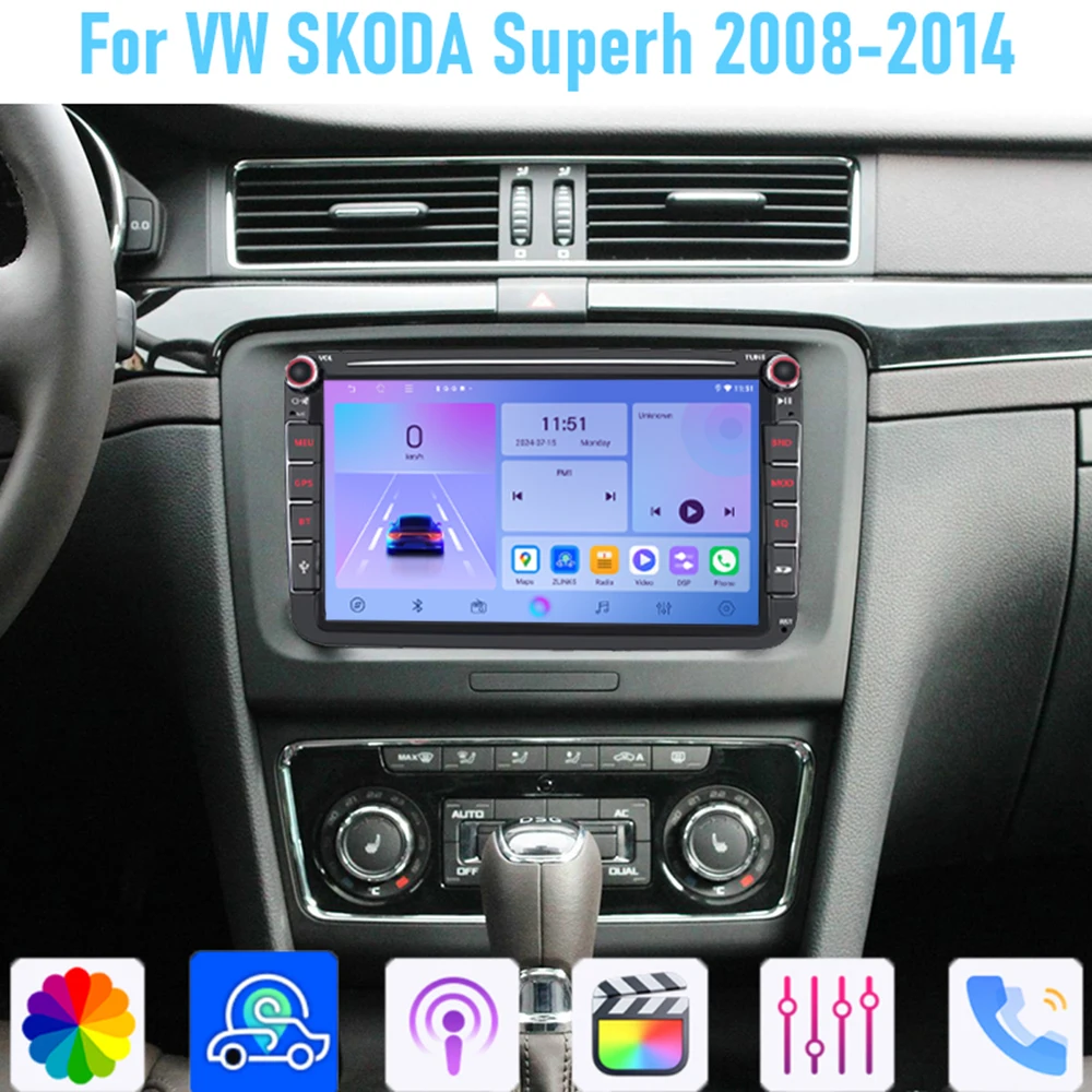 8" For VW SKODA Superh 2008-2014 Car Stereo Radio Carplay Android Auto Head Unit WIFI GPS Navi Reversing Image Multimedia Player
8" For VW SKODA Superh 2008-2014 Car Stereo Radio Carplay Android Auto Head Unit WIFI GPS Navi Reversing Image Multimedia Player