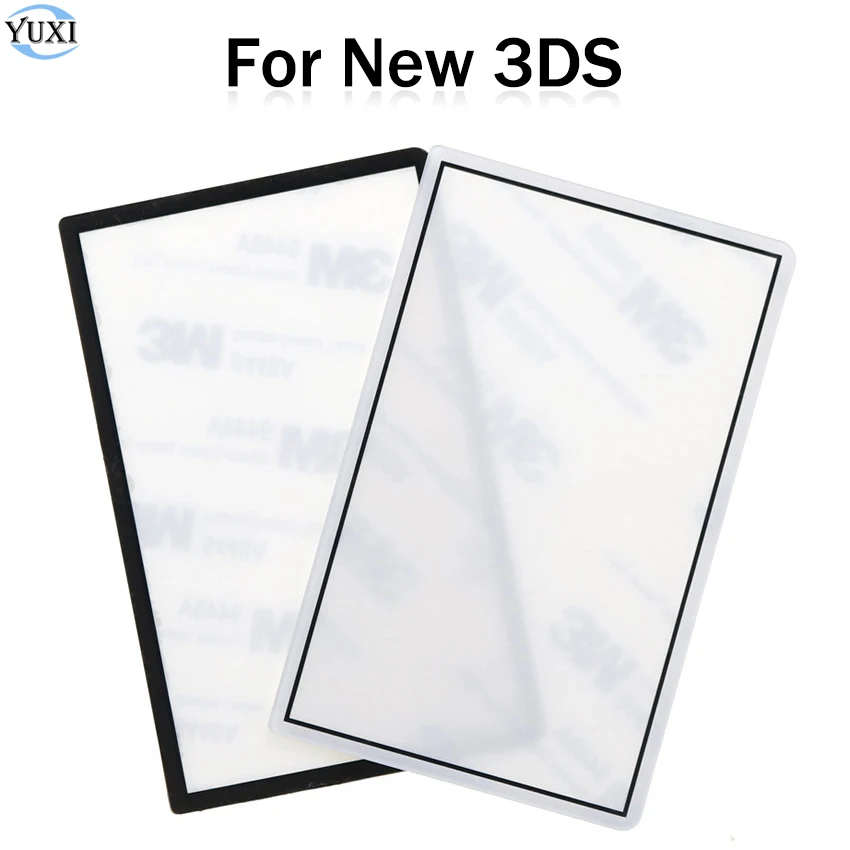 YuXi Black & White Top LCD Screen Lens Cover W/ Adhensive Tape For New 3DS
YuXi Black & White Top LCD Screen Lens Cover W/ Adhensive Tape For New 3DS