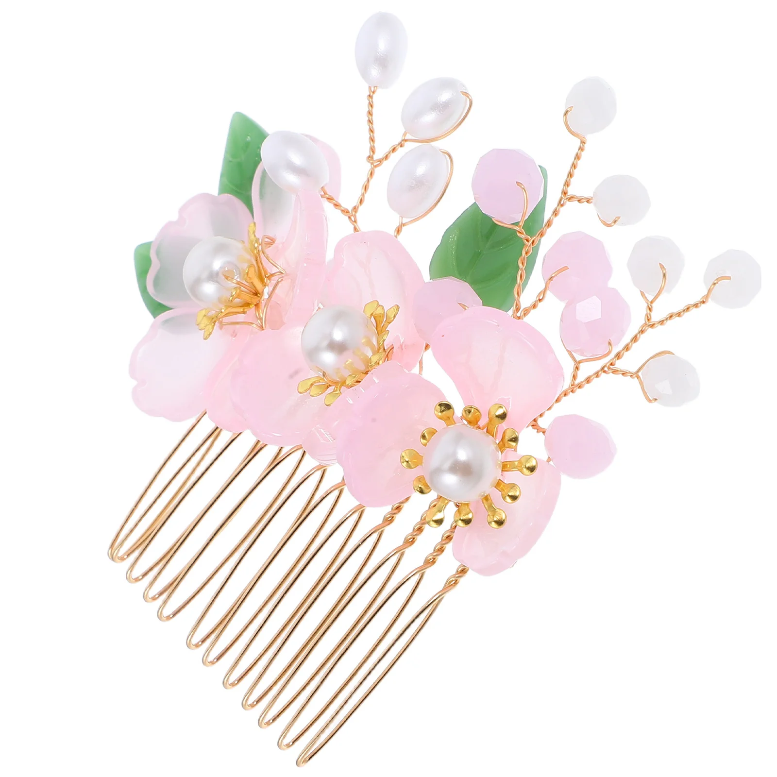 1Pcs Chinese Style Bridal Hair Comb Alloy Pearl Jade Flower Insert Hairpiece Elegant Headwear for Wedding Party
1Pcs Chinese Style Bridal Hair Comb Alloy Pearl Jade Flower Insert Hairpiece Elegant Headwear for Wedding Party