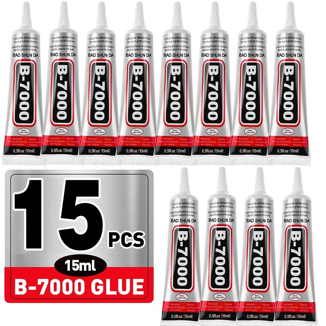 15PCS 15mL B-7000 Transparent Strong Glue Mobile Phone Touch Screen Adhesive B-7000 DIY Repair Diamond Jewelry Glass Office.
15PCS 15mL B-7000 Transparent Strong Glue Mobile Phone Touch Screen Adhesive B-7000 DIY Repair Diamond Jewelry Glass Office.