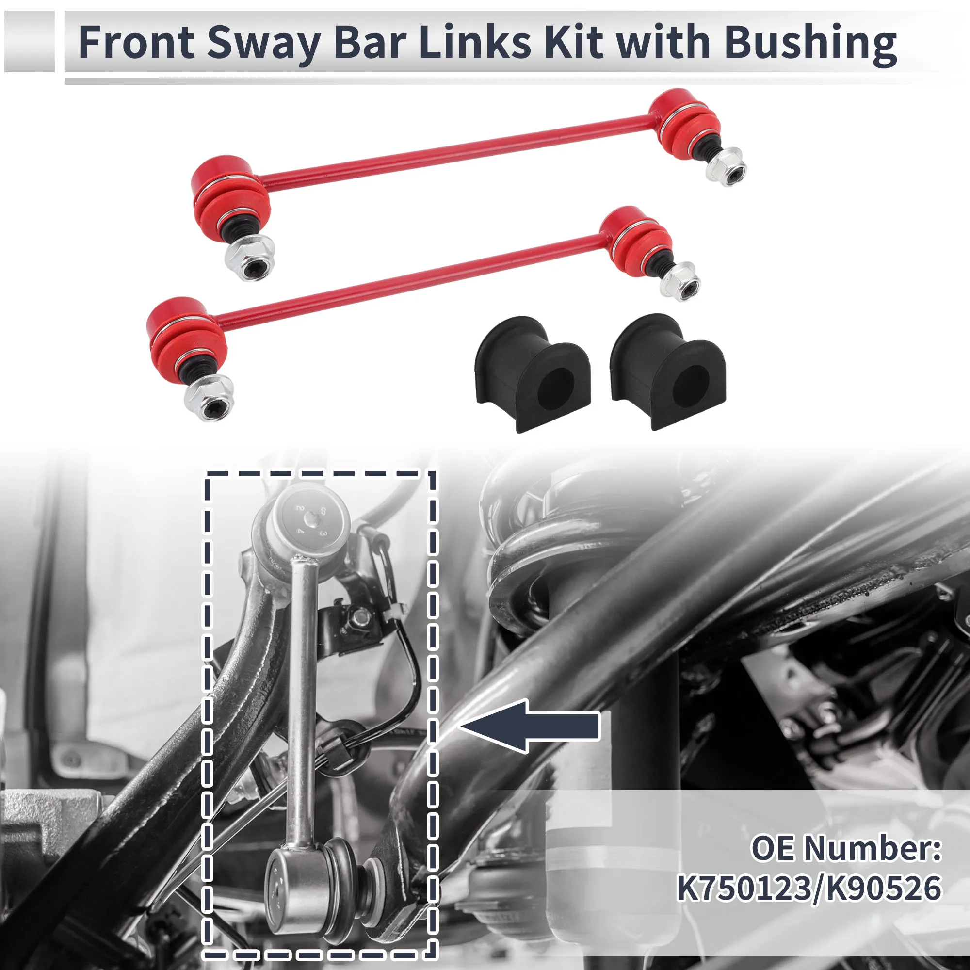 UXCELL Front Stabilizer Bar Links with 2 Pcs Bushing for Toyota Camry 07-15 No.K750123
UXCELL Front Stabilizer Bar Links with 2 Pcs Bushing for Toyota Camry 07-15 No.K750123
