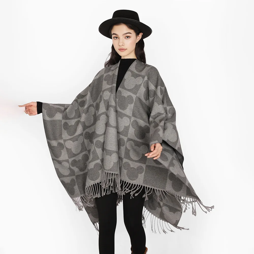 Fashion Cartoon Soft Thick Core Yarn Poncho Split Cape Outerwear Unisex Autumn Winter Coat Shawl Travel Camping Cloak Long
Fashion Cartoon Soft Thick Core Yarn Poncho Split Cape Outerwear Unisex Autumn Winter Coat Shawl Travel Camping Cloak Long