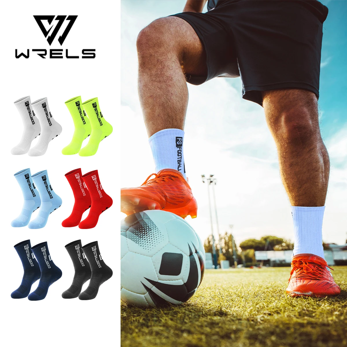 WRELS Football Socks Men Women Anti-slip Non-slip Soccer Basketball Comfortable Tennis Sport Socks Grip Cycling Riding Socks
WRELS Football Socks Men Women Anti-slip Non-slip Soccer Basketball Comfortable Tennis Sport Socks Grip Cycling Riding Socks