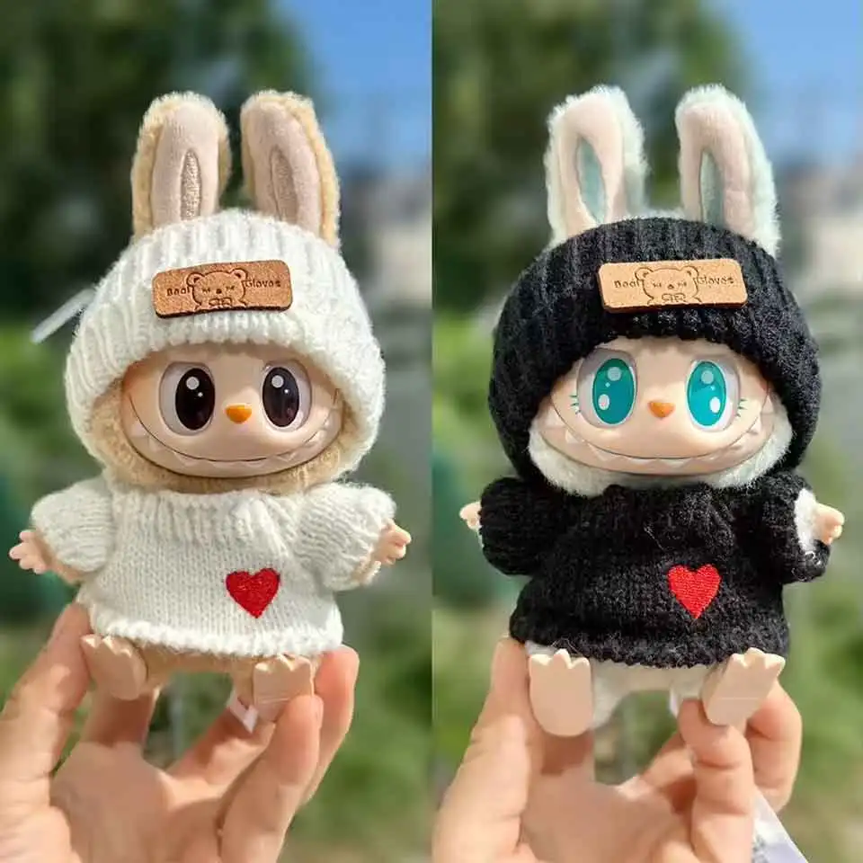 Для Labubu Idol V1 V2 V3 модная крутая шляпа для сидения, свитер Love, одежда 17 см, мини-плюшевая кукольная одежда, аксессуары для одежды
Для Labubu Idol V1 V2 V3 модная крутая шляпа для сидения, свитер Love, одежда 17 см, мини-плюшевая кукольная одежда, аксессуары для одежды