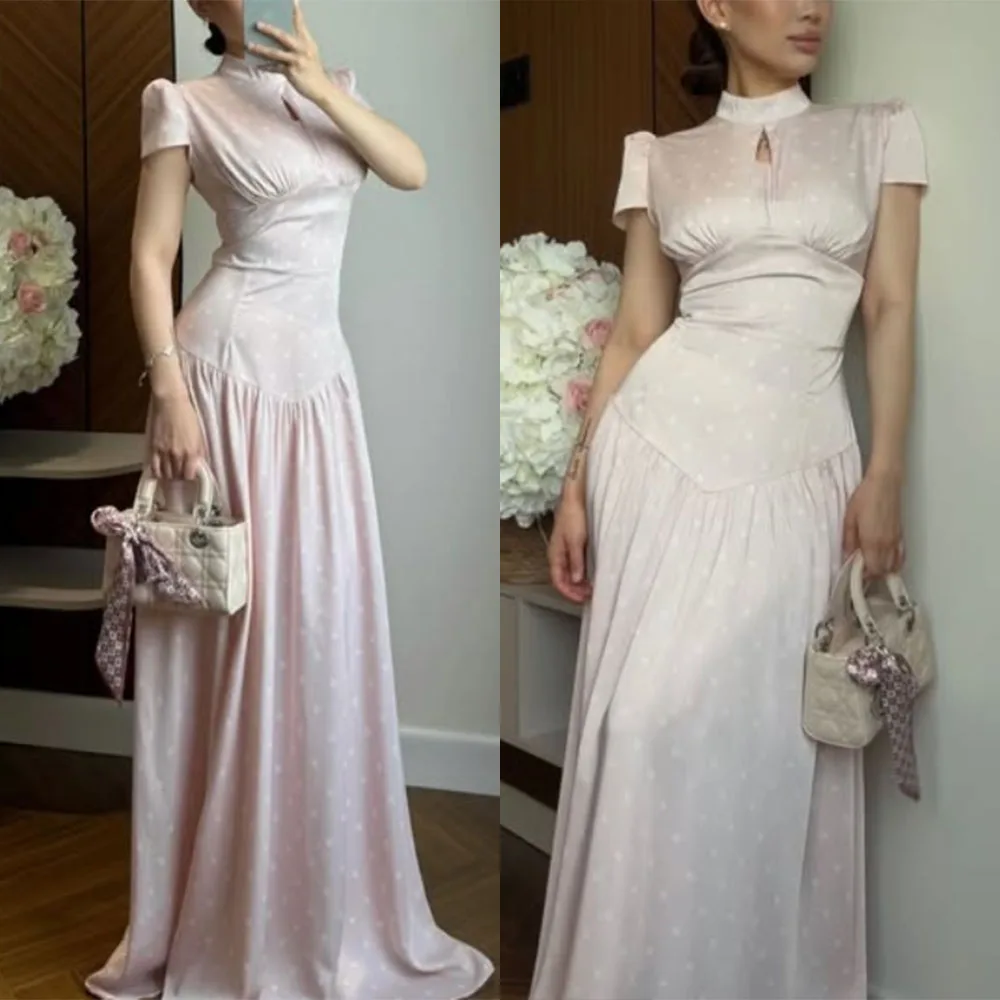 Customized High Collar Floor Length Short Sleeves Vestidos De Noche Elegantes شارون سعيد فساتين سهرات Luxury Party Dress Moderno
Customized High Collar Floor Length Short Sleeves Vestidos De Noche Elegantes شارون سعيد فساتين سهرات Luxury Party Dress Moderno