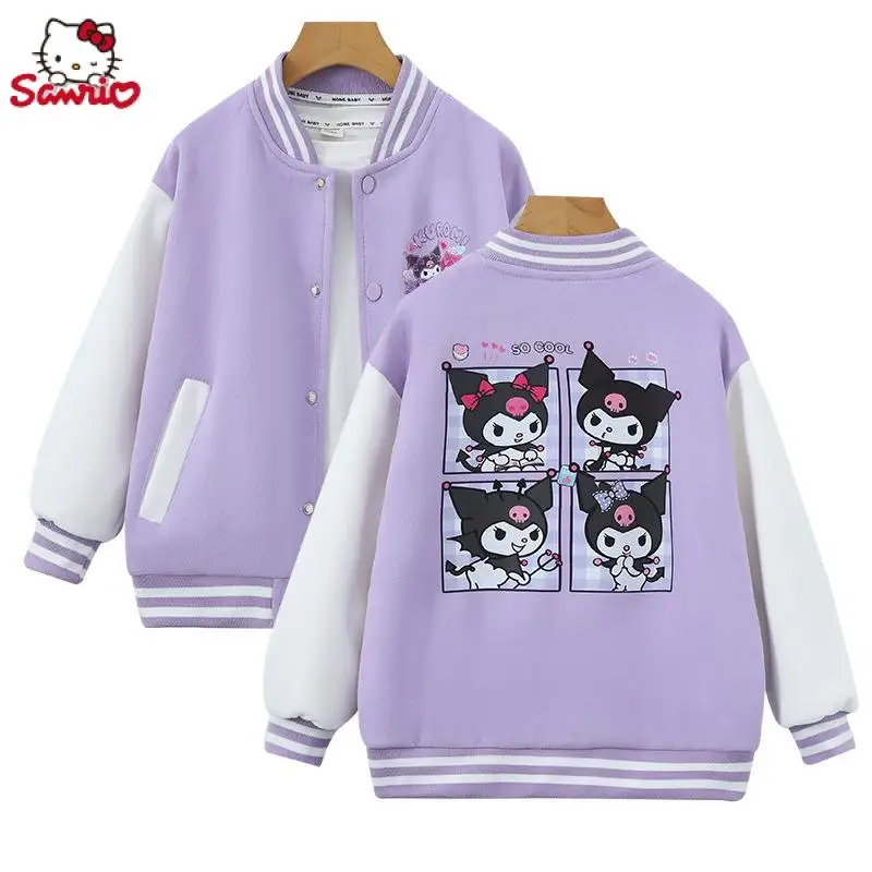 Kawaii Sanrio Anime Overcoat Cute Kuromi Cartoon Round Neck Fashion Baseball Uniform Casual Cardigan Student Top Gifts for Girls
Kawaii Sanrio Anime Overcoat Cute Kuromi Cartoon Round Neck Fashion Baseball Uniform Casual Cardigan Student Top Gifts for Girls