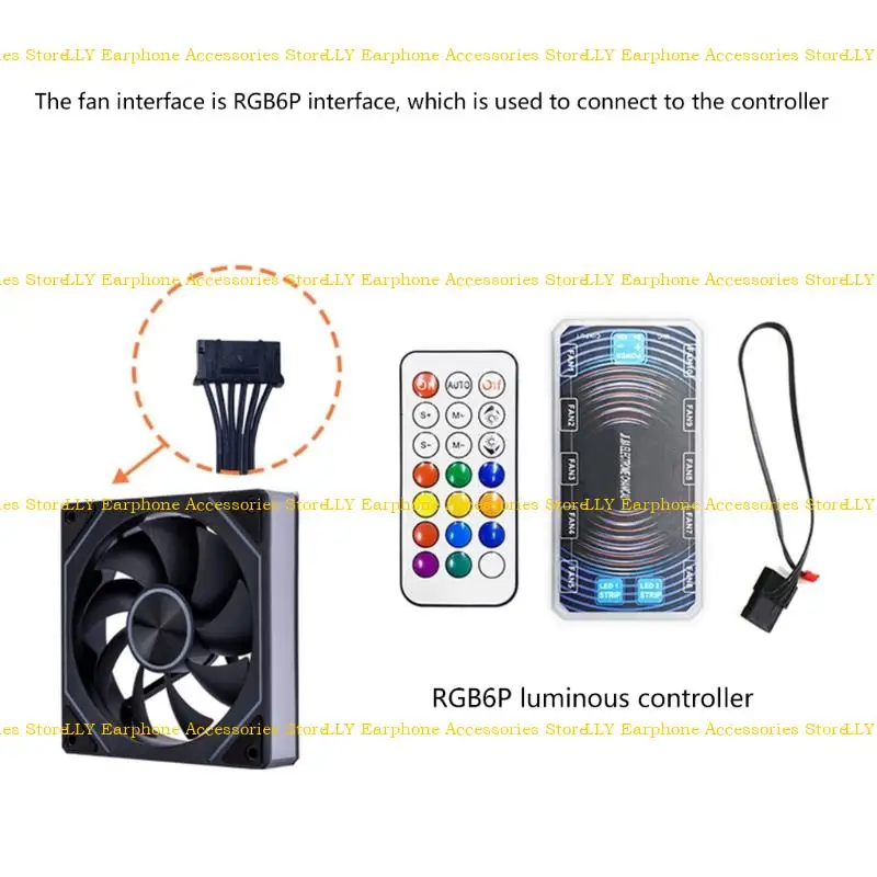 462E 90 -мм ARGB Computer Case Fen
462E 90 -мм ARGB Computer Case Fen