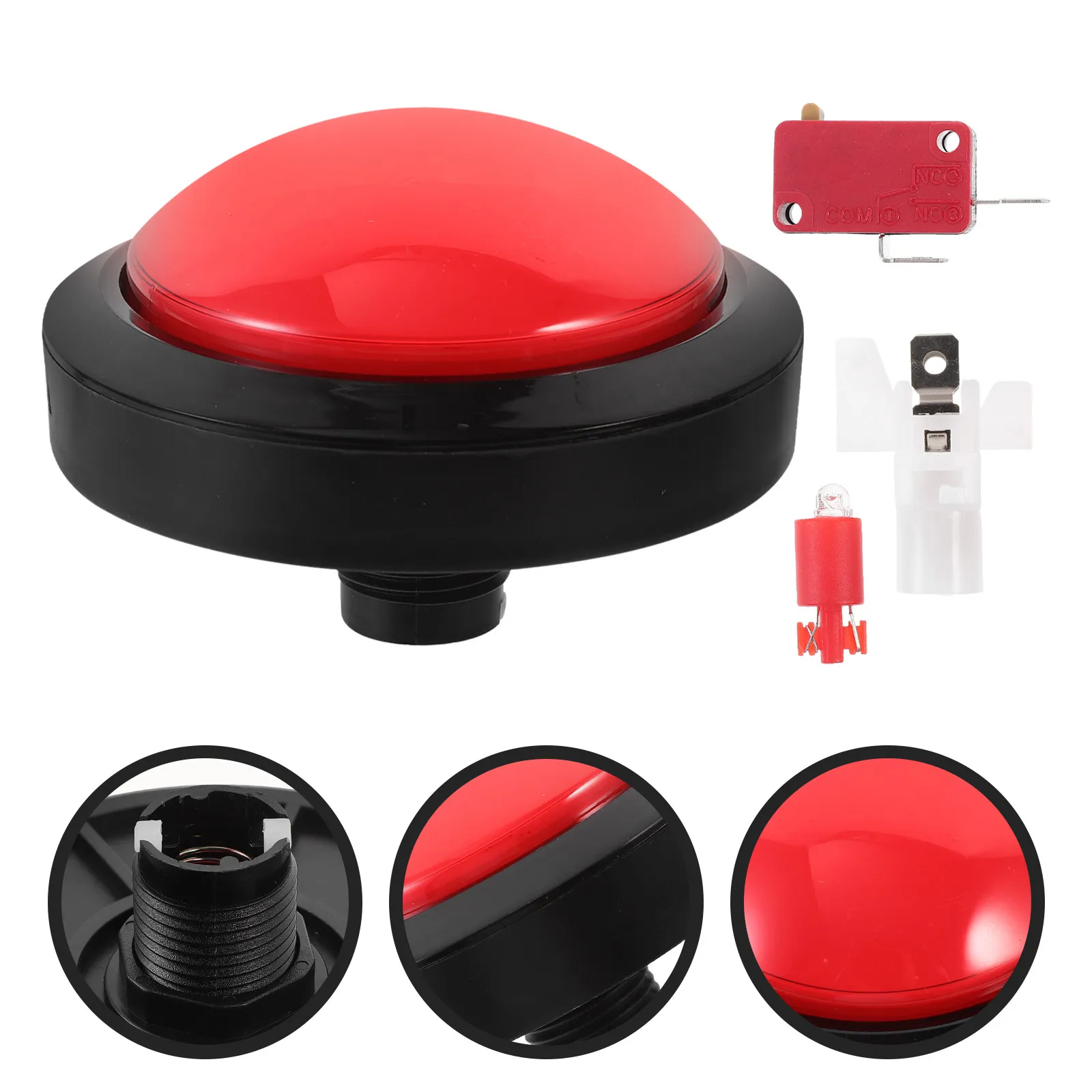 Red Game Answer Buzzer Electronic Responder Big Button with Lamp No Battery Party Tools Supplies Squeeze
Red Game Answer Buzzer Electronic Responder Big Button with Lamp No Battery Party Tools Supplies Squeeze