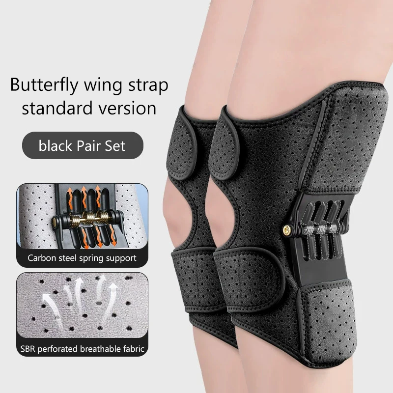 New 1pair Stabilizer Joint Support Knee Pad Adjustable Strap Breathable Knee Compression Sleeve Spring Loaded Knee Support Brace
New 1pair Stabilizer Joint Support Knee Pad Adjustable Strap Breathable Knee Compression Sleeve Spring Loaded Knee Support Brace