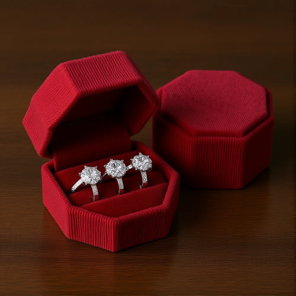 Jewelry Packaging Box Luxurious Octagonal Ring Box Velvet Jewelry Box Plush For Jewelry Storage Intimate Dates Proposals
Jewelry Packaging Box Luxurious Octagonal Ring Box Velvet Jewelry Box Plush For Jewelry Storage Intimate Dates Proposals