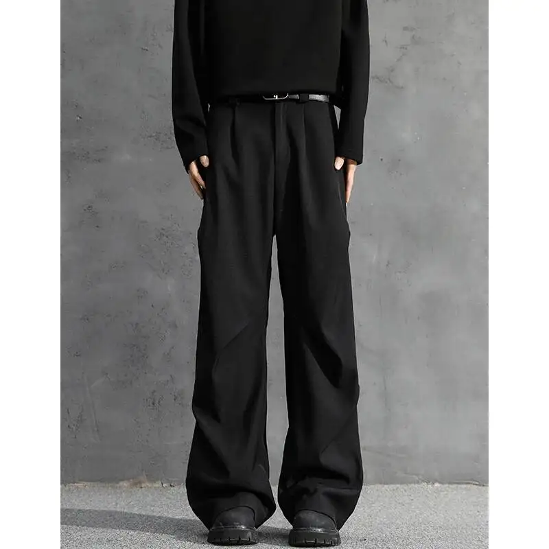 Suit Pants Men Fashion Society Mens Black Dress Pants Korean Loose Straight Wide Leg Pants Mens Office Formal Trousers M-3XL
Suit Pants Men Fashion Society Mens Black Dress Pants Korean Loose Straight Wide Leg Pants Mens Office Formal Trousers M-3XL