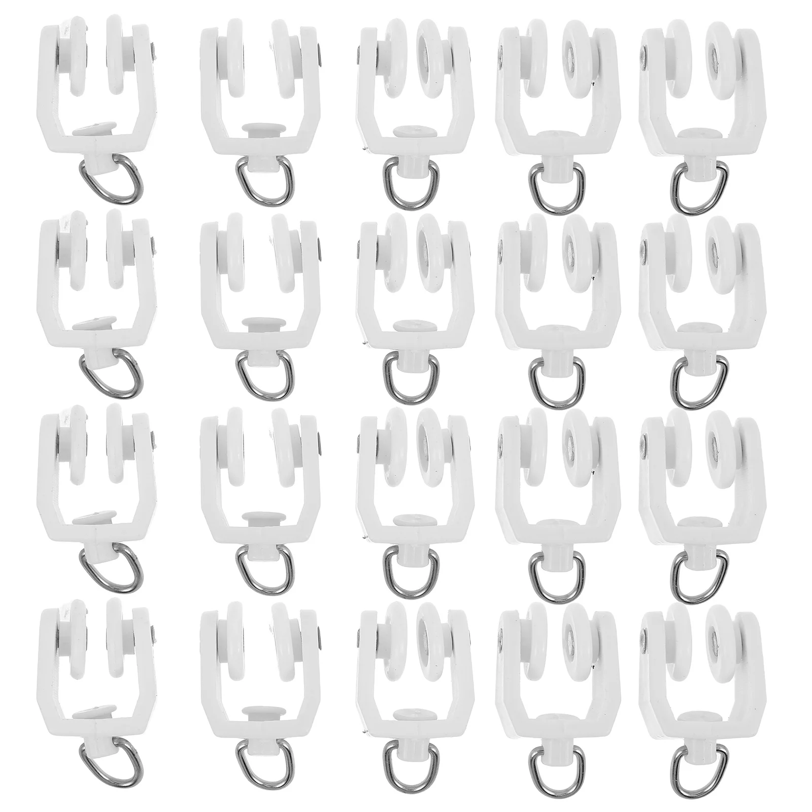 140Pcs Curtain Track Accessories Plastic Twin Wheeled Gliders for Ceiling Room Divider Window Shower Tracks Silent Smooth
140Pcs Curtain Track Accessories Plastic Twin Wheeled Gliders for Ceiling Room Divider Window Shower Tracks Silent Smooth