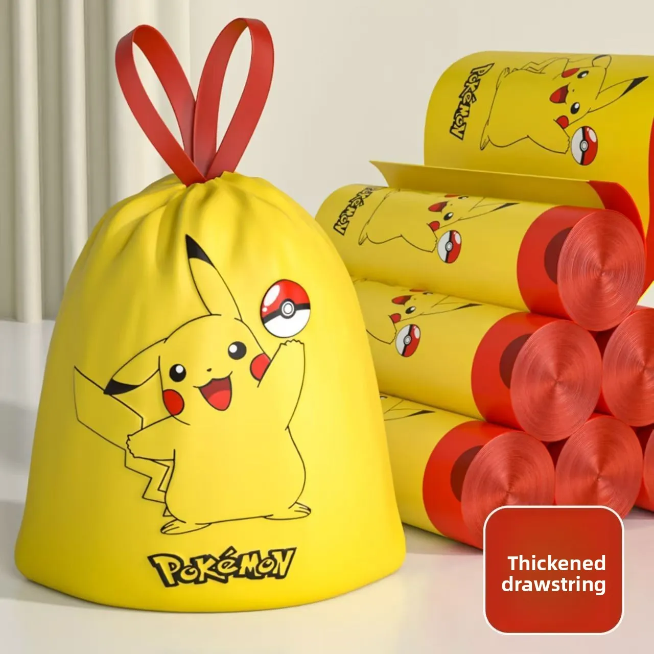 Pokémon Pikachu Garbage Bags 180pcs Tear-Free Extractable Garbage Bags Thickened Automatic Closure Drawstring Garbage Bags
Pokémon Pikachu Garbage Bags 180pcs Tear-Free Extractable Garbage Bags Thickened Automatic Closure Drawstring Garbage Bags