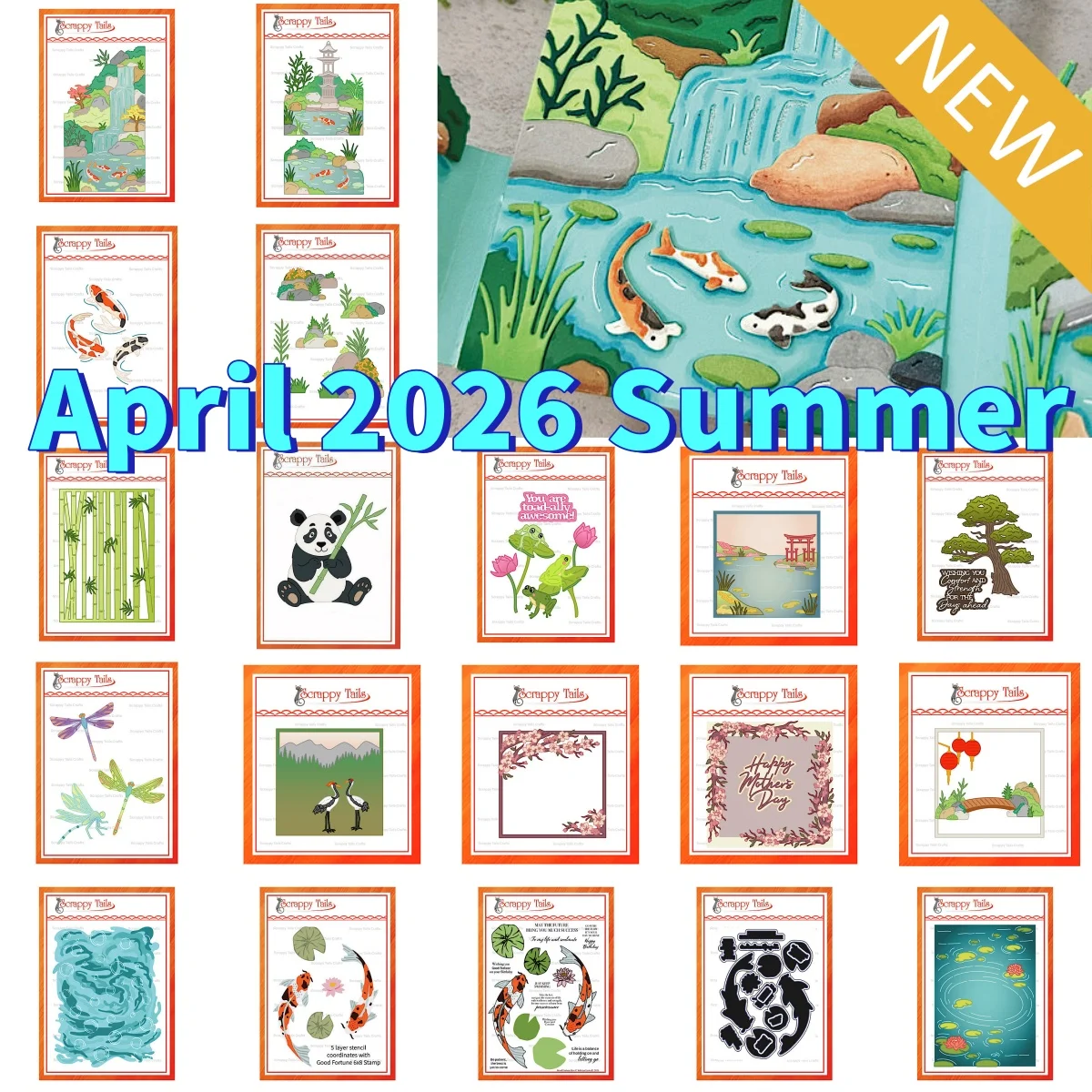 Waterfall Koi Pond Trifold Panda Metal Cutting Dies Clear Stamps Stencil for DIY For DIY Greeting Card Scrapbook April 2026 New
Waterfall Koi Pond Trifold Panda Metal Cutting Dies Clear Stamps Stencil for DIY For DIY Greeting Card Scrapbook April 2026 New