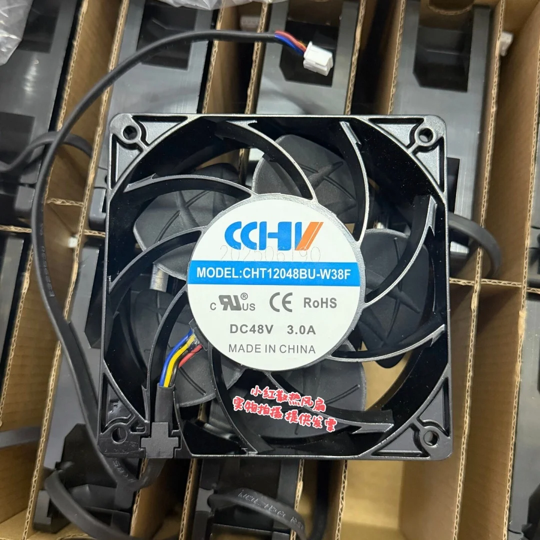 CCHV CHT12048BU-W38F Server Cooling Fan DC 48V 3.0A 120x120x38mm 4-Wire
CCHV CHT12048BU-W38F Server Cooling Fan DC 48V 3.0A 120x120x38mm 4-Wire