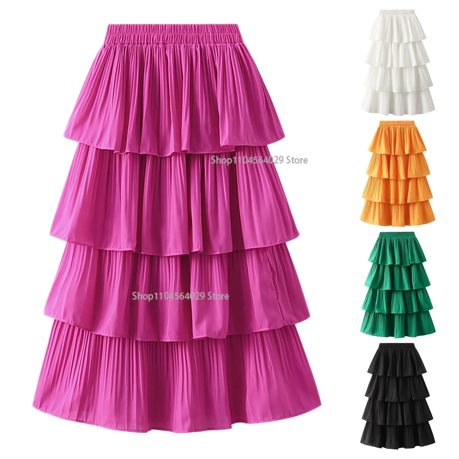 Women Skirt Set New Women Tiered Pleated High Waist Cake Skirt Lady Casual Dress Female Solid Skirt Skirts for Women
Women Skirt Set New Women Tiered Pleated High Waist Cake Skirt Lady Casual Dress Female Solid Skirt Skirts for Women