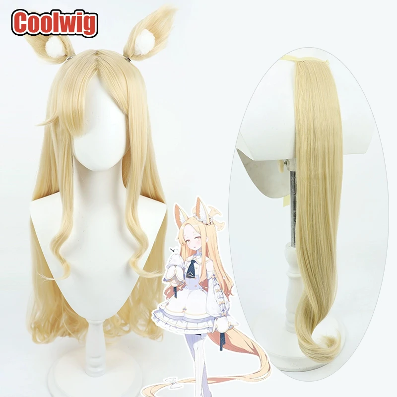 Coolwig Synthetic Hair Yurizono Seia Cosplay Wigs With Ears Blue Archive Yurizono Seia 70cm Long Wavy Blonde Wig Heat Resistant
Coolwig Synthetic Hair Yurizono Seia Cosplay Wigs With Ears Blue Archive Yurizono Seia 70cm Long Wavy Blonde Wig Heat Resistant