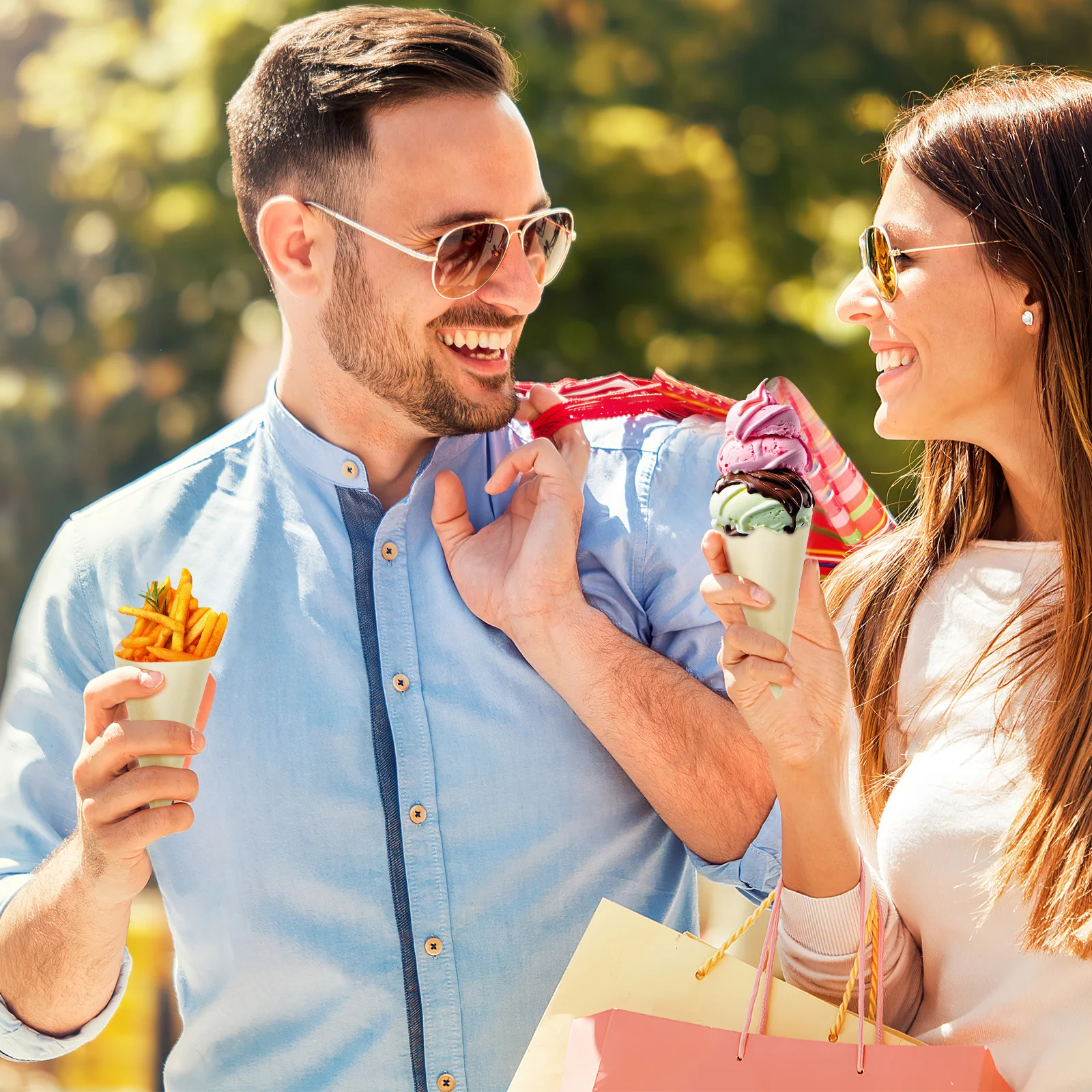 100Pcs Small Food Cones Disposable Wooden Tasting Cones for Desserts Candies Ice Cream Restaurant Party Service
100Pcs Small Food Cones Disposable Wooden Tasting Cones for Desserts Candies Ice Cream Restaurant Party Service