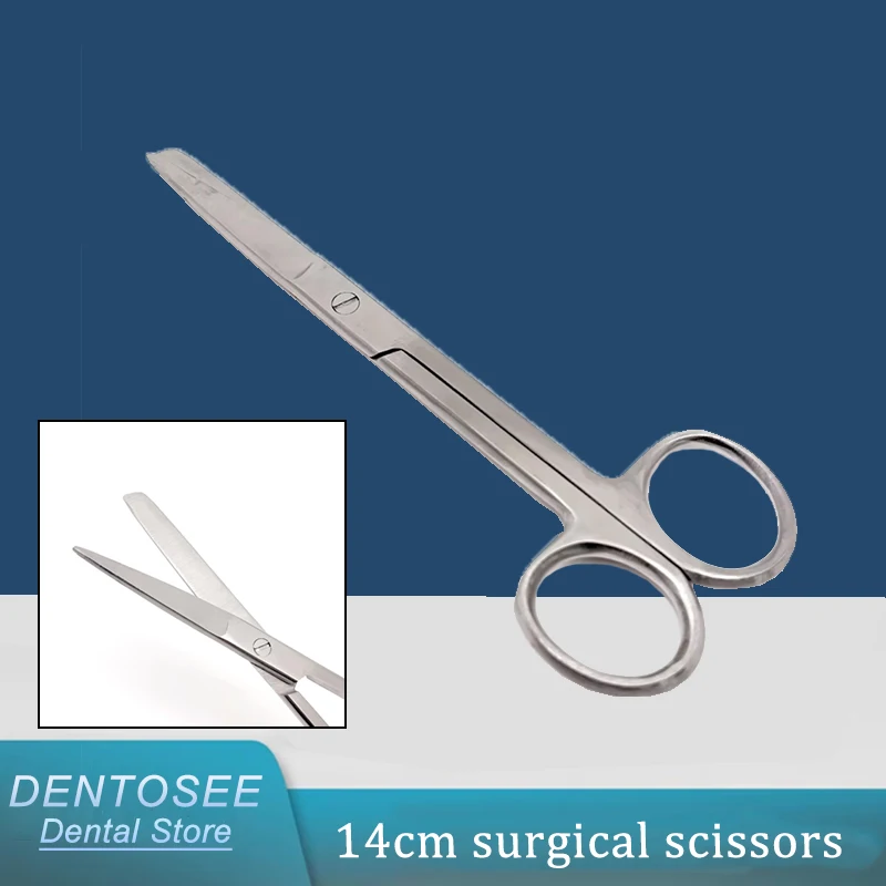 Dental Dissecting Scissors 14cm Straight Sharp Surgical Stainless Steel Suture Removal Tools for Dentists
Dental Dissecting Scissors 14cm Straight Sharp Surgical Stainless Steel Suture Removal Tools for Dentists