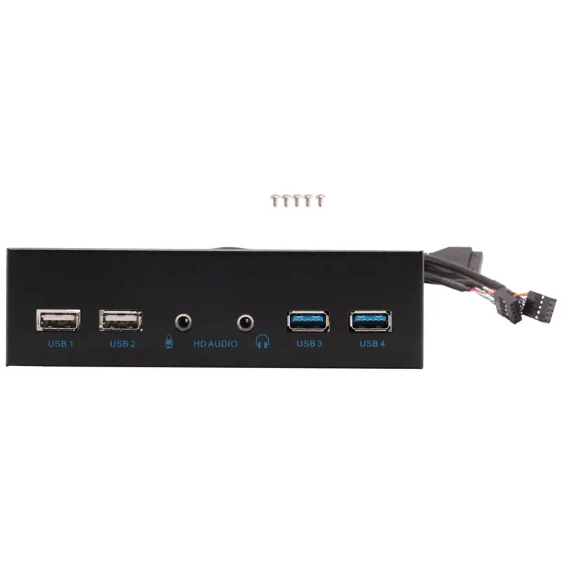 A13E-5.25 Inch Desktop Pc Case Internal Front Panel Usb Hub 2 Ports Usb 3.0 And 2 Ports Usb 2.0 With Hd Audio Port 20 Pin Connec
A13E-5.25 Inch Desktop Pc Case Internal Front Panel Usb Hub 2 Ports Usb 3.0 And 2 Ports Usb 2.0 With Hd Audio Port 20 Pin Connec