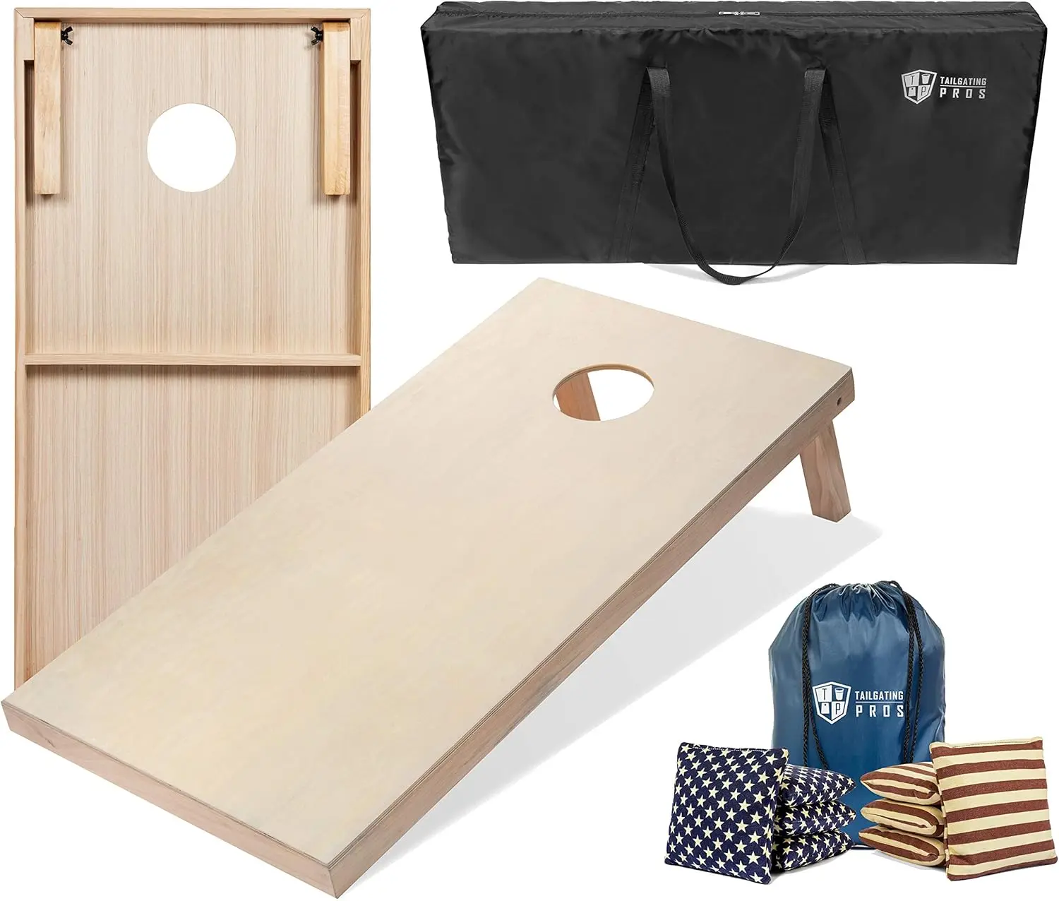 Cornhole Boards 4x2 ft with Carrying Case & 8 Bags - 150+ Color Combos, Optional LED Lights
Cornhole Boards 4x2 ft with Carrying Case & 8 Bags - 150+ Color Combos, Optional LED Lights