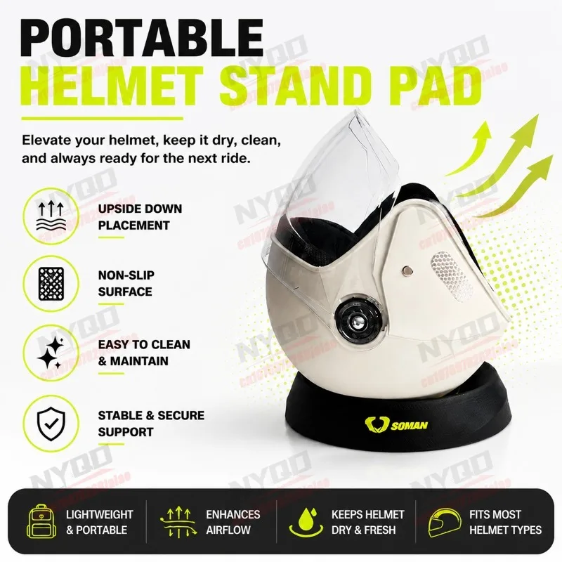 SOMAN Motorcycle Helmet Support Pad Is Breathable and Moisture-proof Suitable for Offroad Helmet Base Anti Scratch Collision Pad
SOMAN Motorcycle Helmet Support Pad Is Breathable and Moisture-proof Suitable for Offroad Helmet Base Anti Scratch Collision Pad