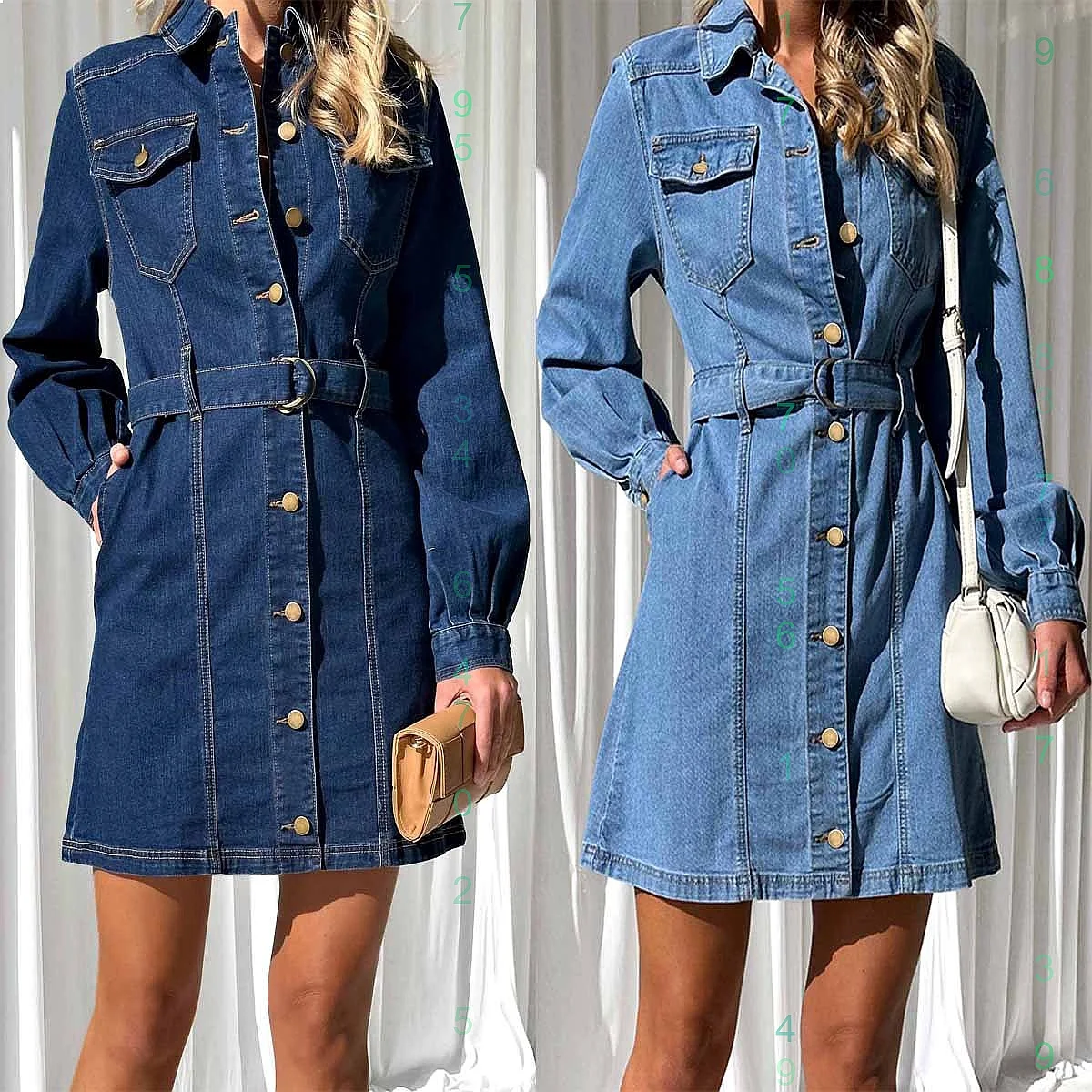 Fashion Button Tie Denim Dress Long Sleeve Slimming Spring Summer Dresses Jumpsuit Overall Playsuit
Fashion Button Tie Denim Dress Long Sleeve Slimming Spring Summer Dresses Jumpsuit Overall Playsuit